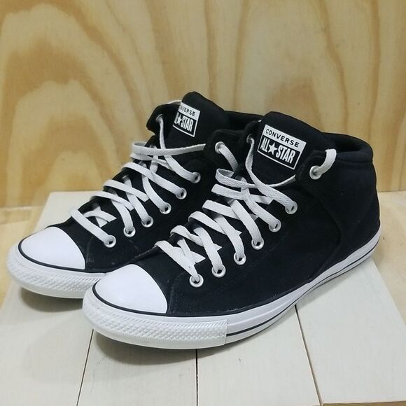 Converse All Star Black High-Top Sneakers Mens size 12 - Picture 2 of 8